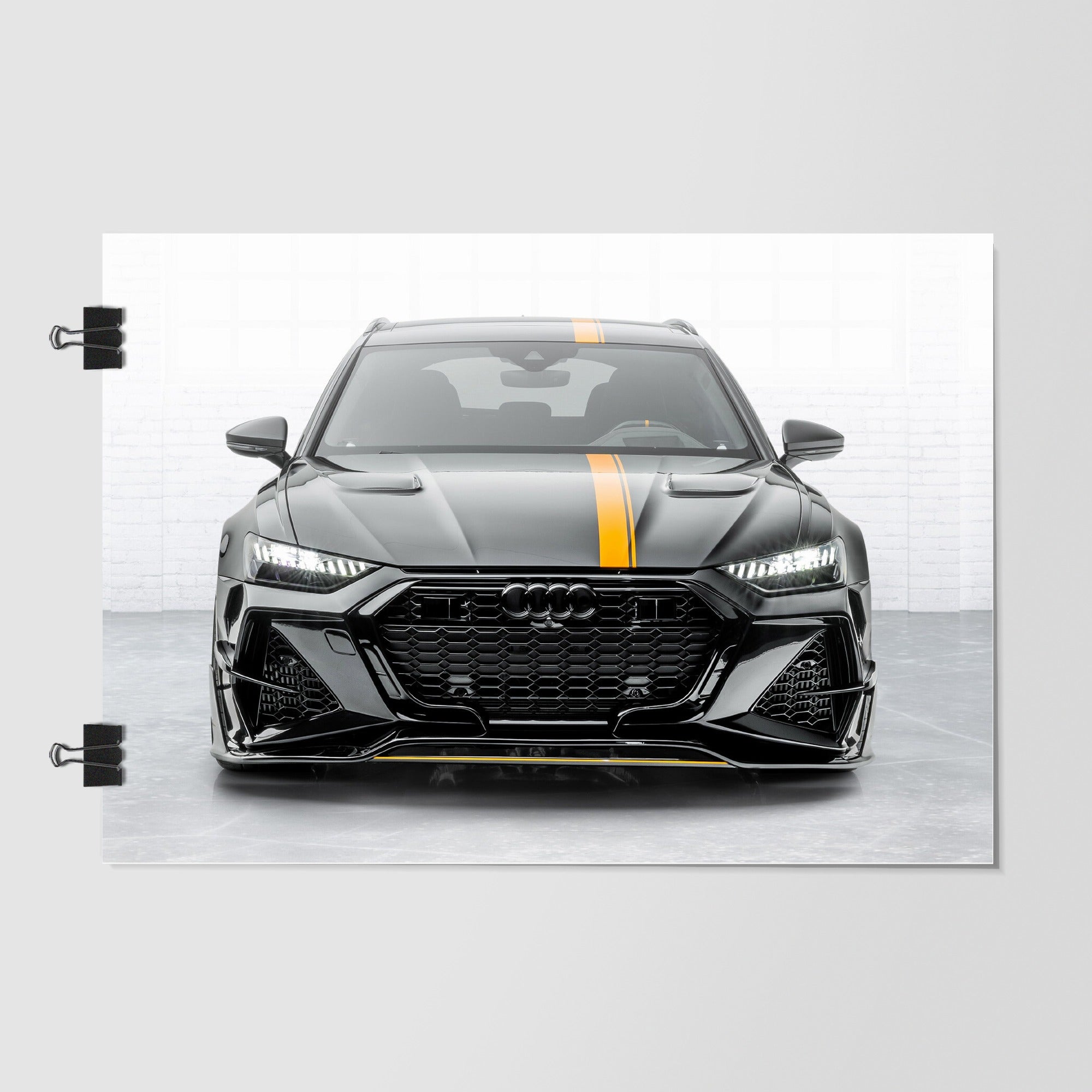 Audi Gray Sports Car Studio Shot by Decalz