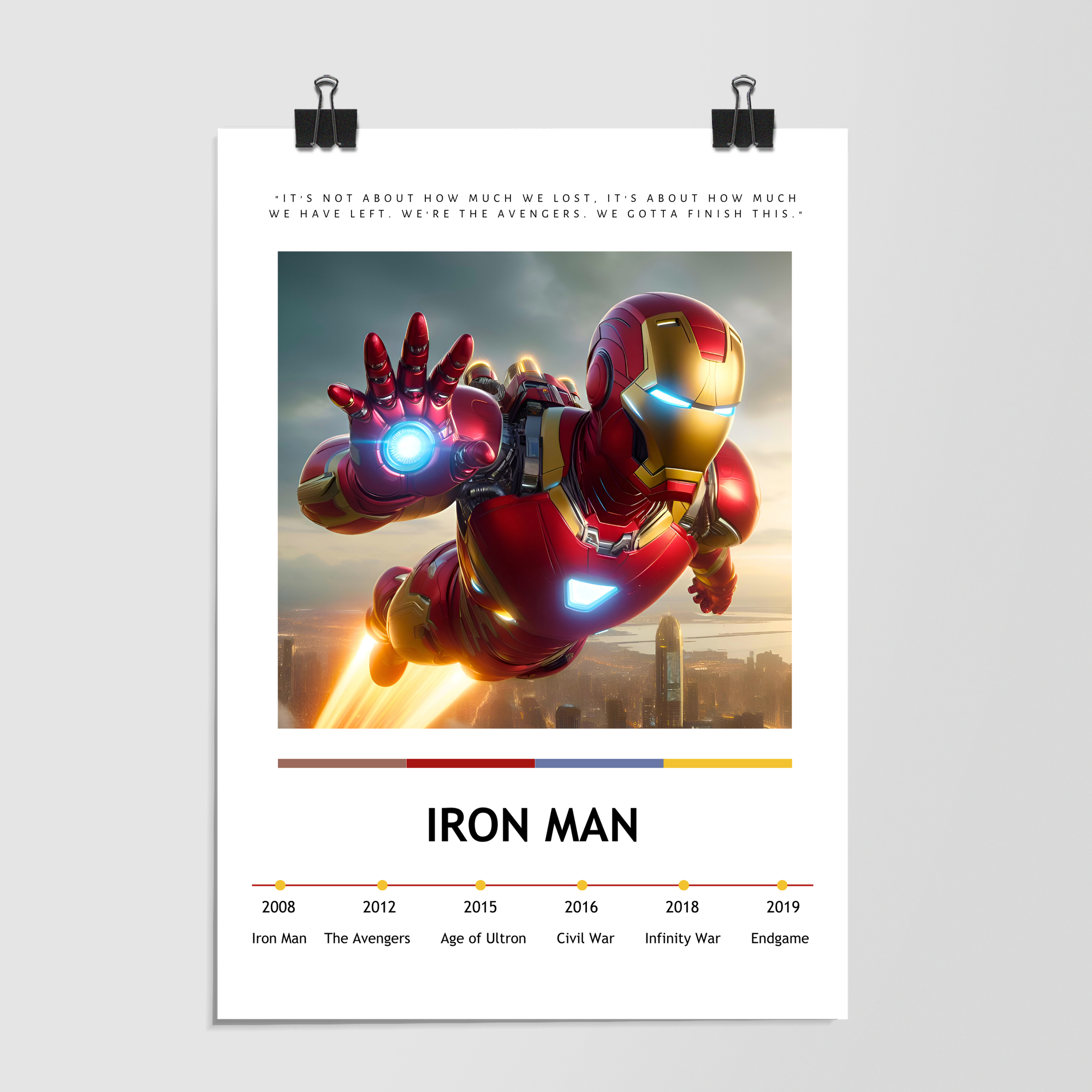 Avengers Endgame Whatever It Takes Quote White Dramatic by Decalz