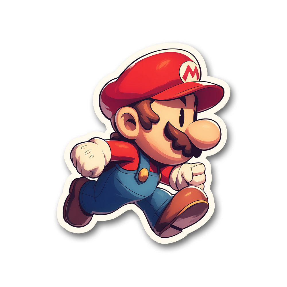 Awesome Super Mario Running Sticker