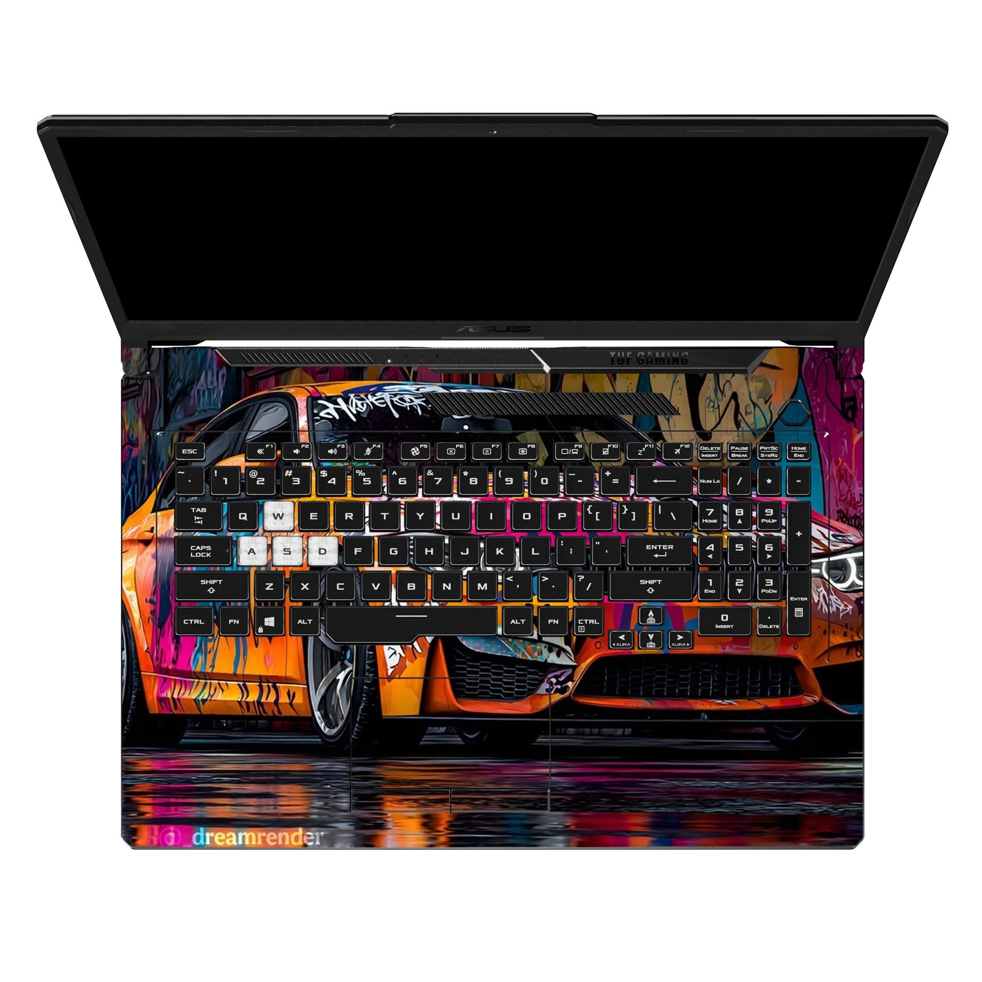 BMW M4 Orange Graffiti by Decalz