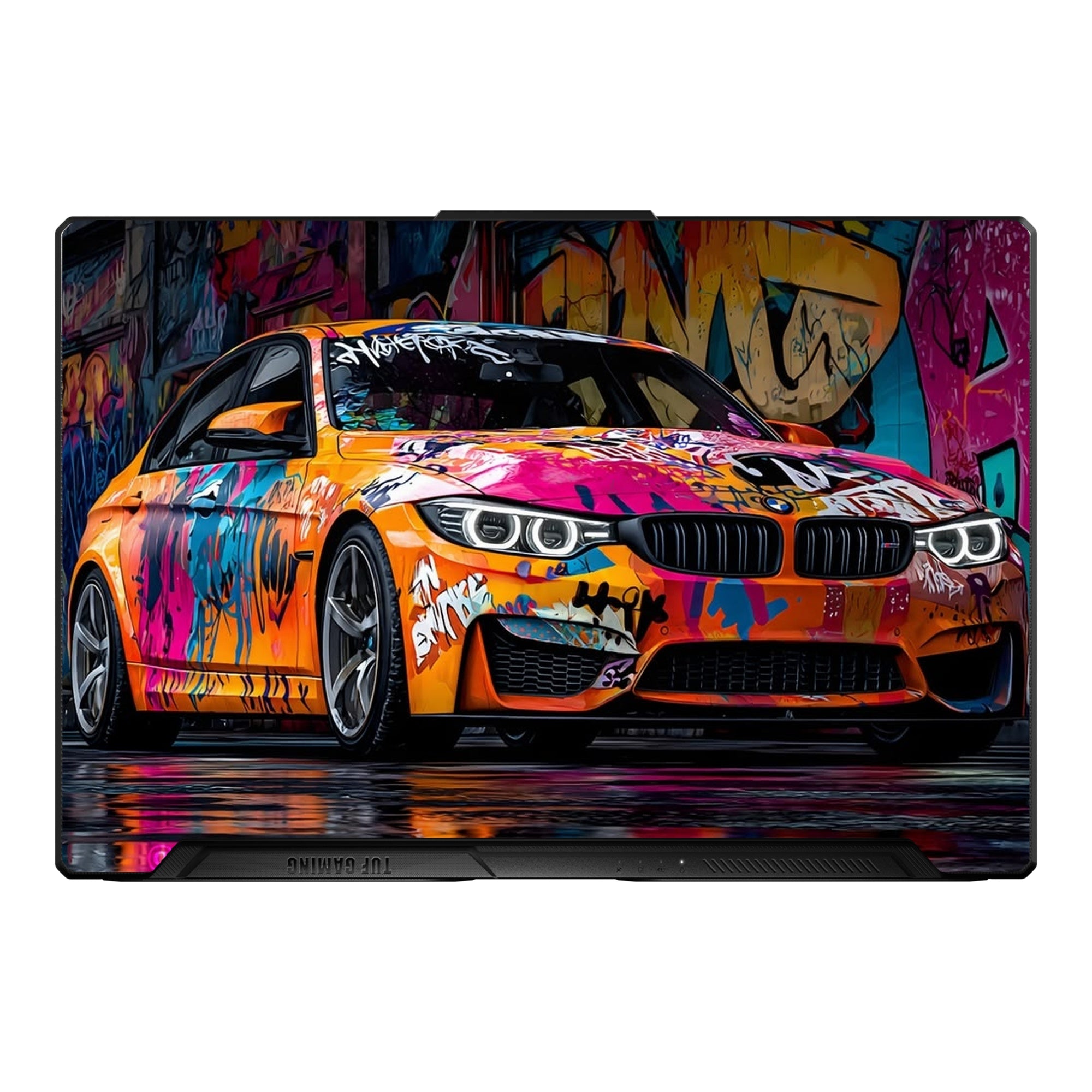 BMW M4 Orange Graffiti by Decalz
