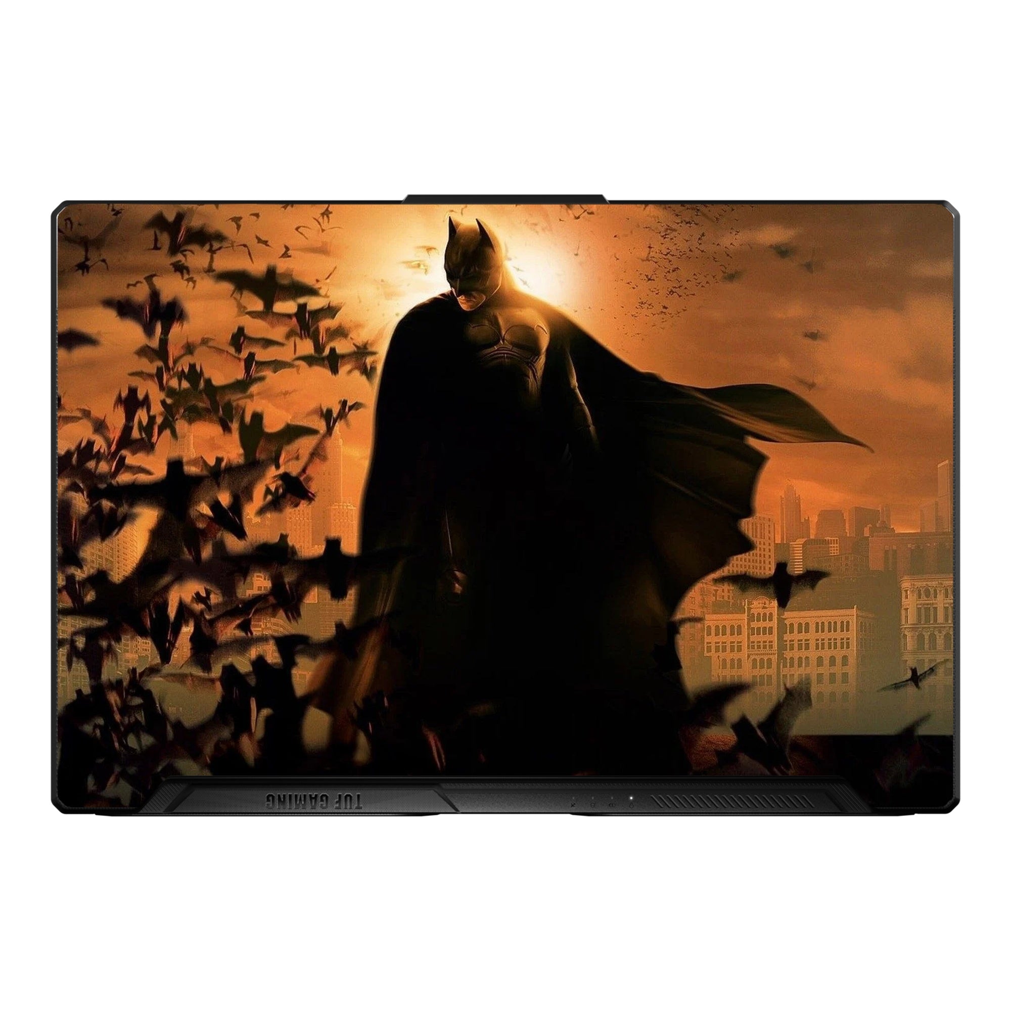 Batman Begins Black Close Up Portrait by Decalz