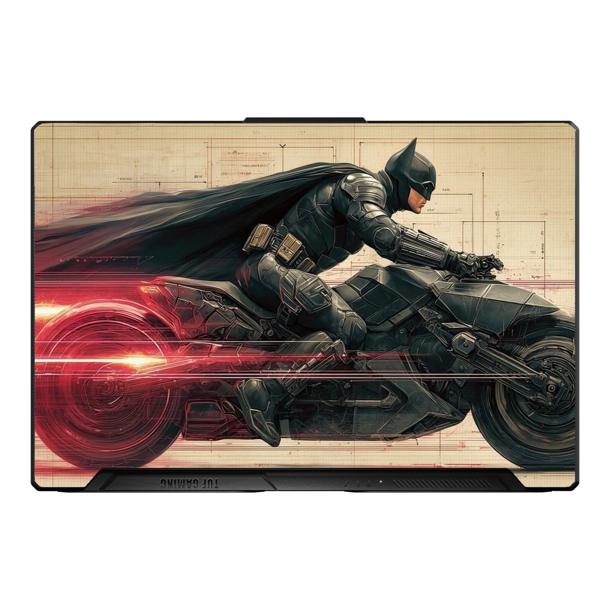Batman Motorcycle Chase by Decalz