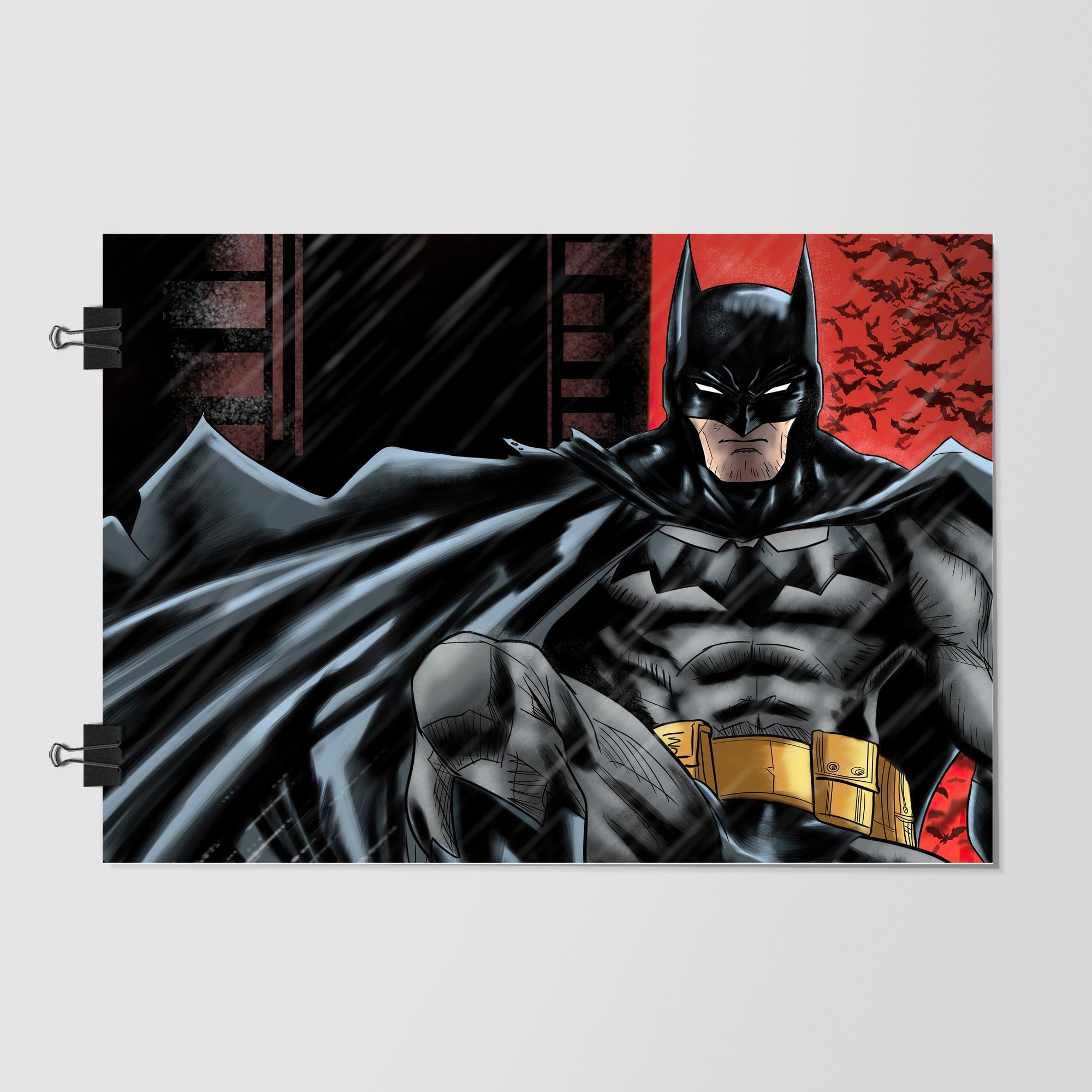 Batman Black Night Scene by Decalz