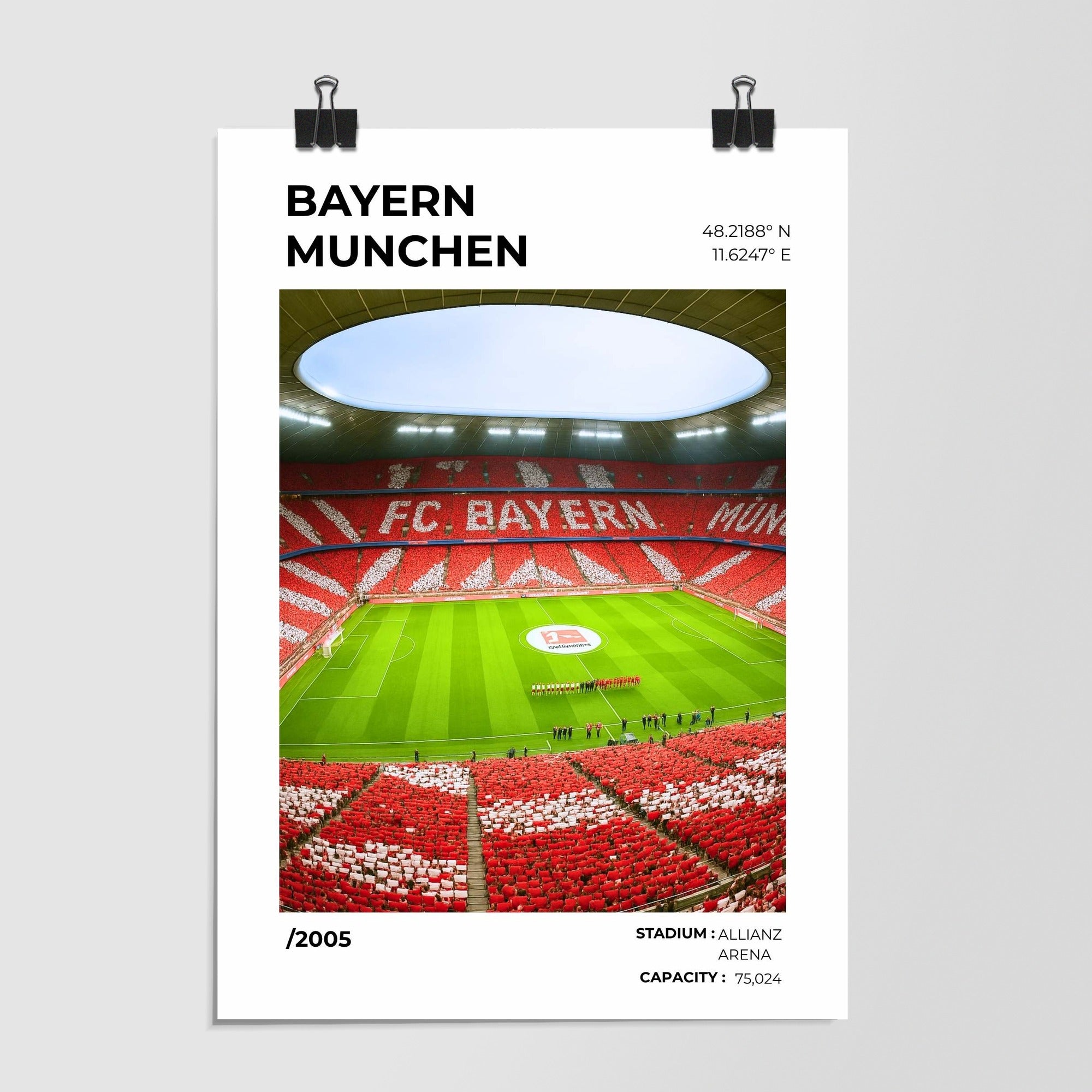Bayern Munich Allianz Arena Stadium White by Decalz
