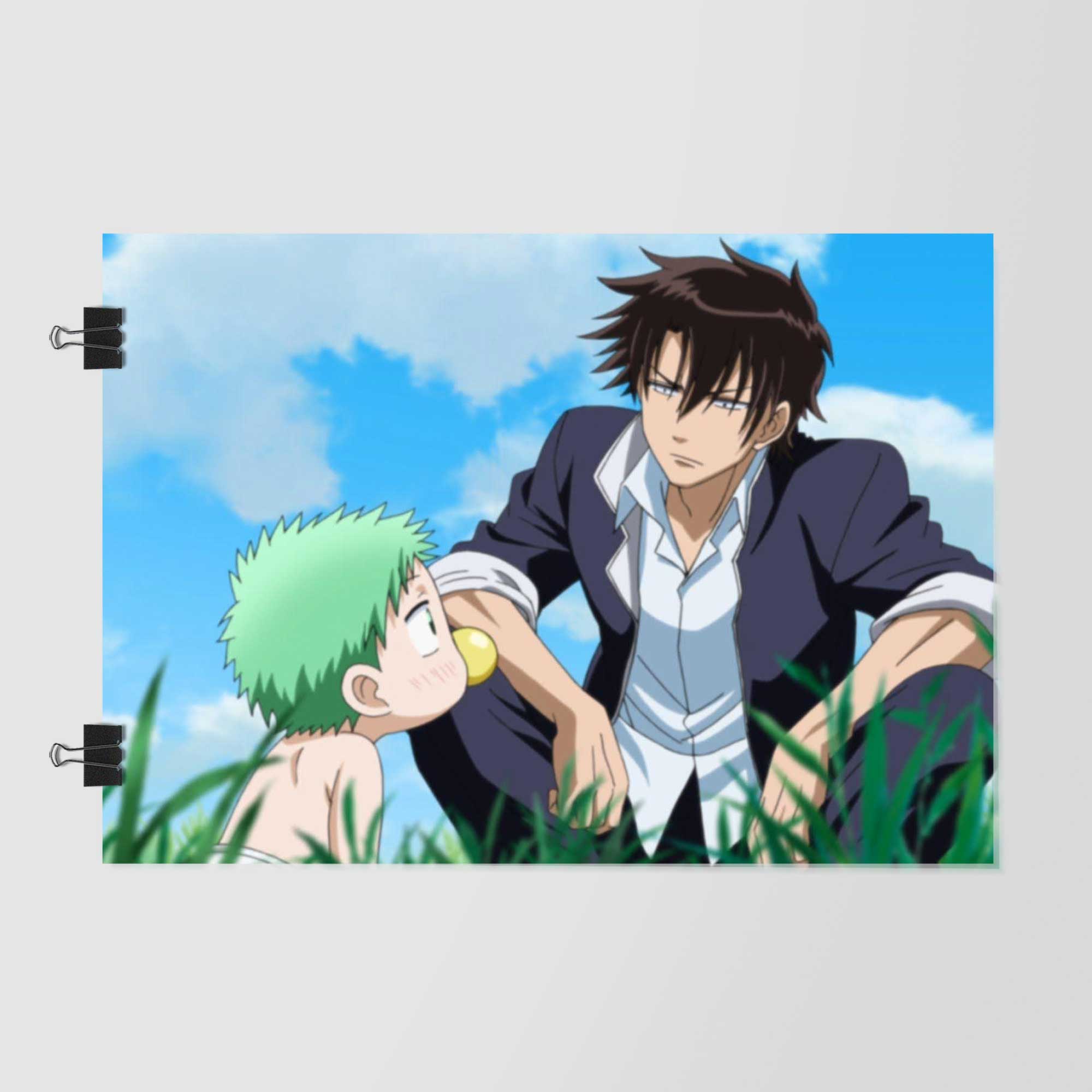 Beelzebub Anime Sky Background Poster