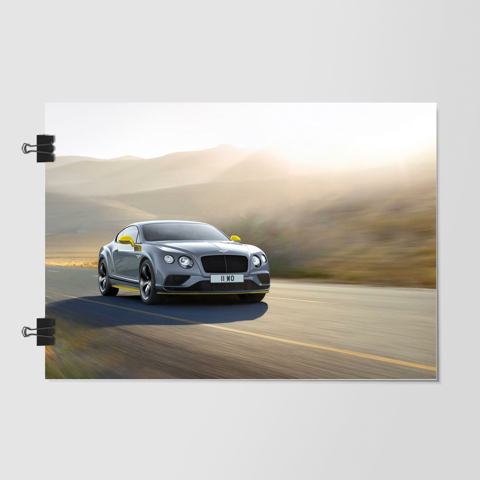 Bentley Beige Luxury Car Dramatic Lighting by Decalz