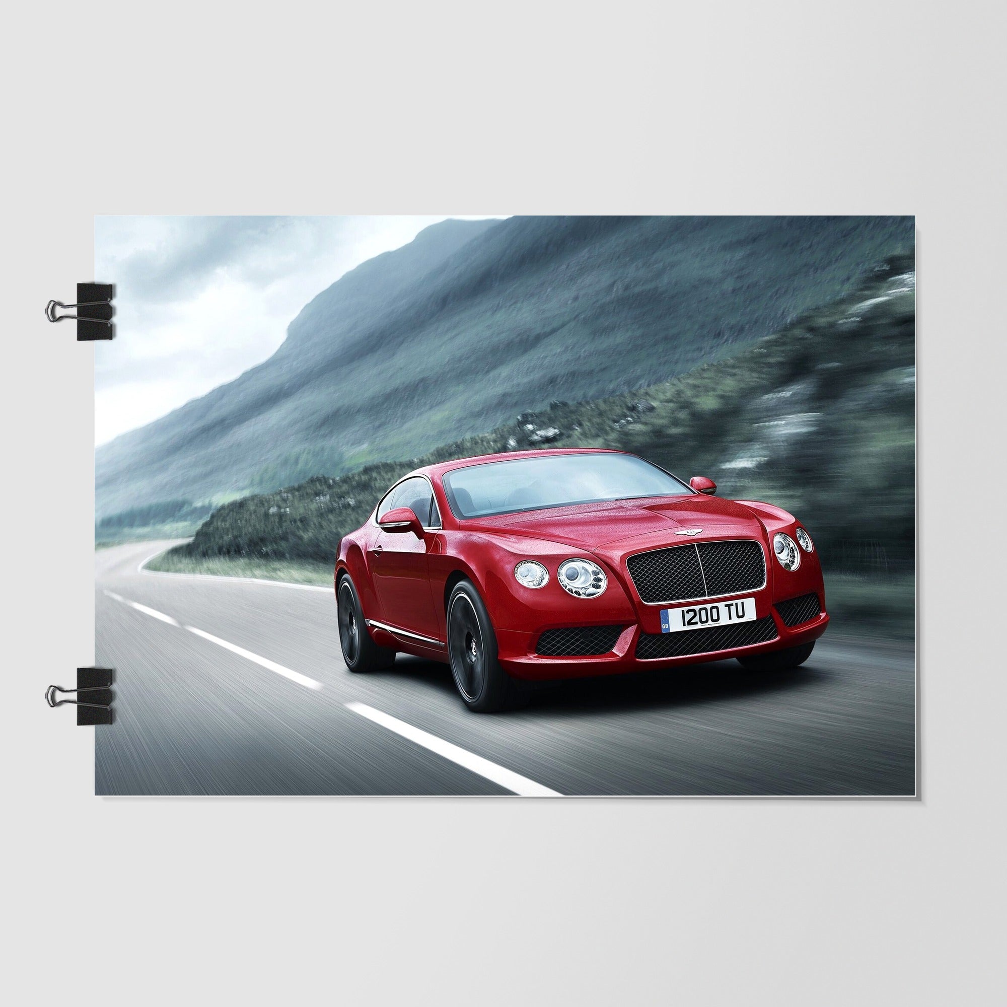 Bentley Gray Luxury Car Dramatic Lighting by Decalz