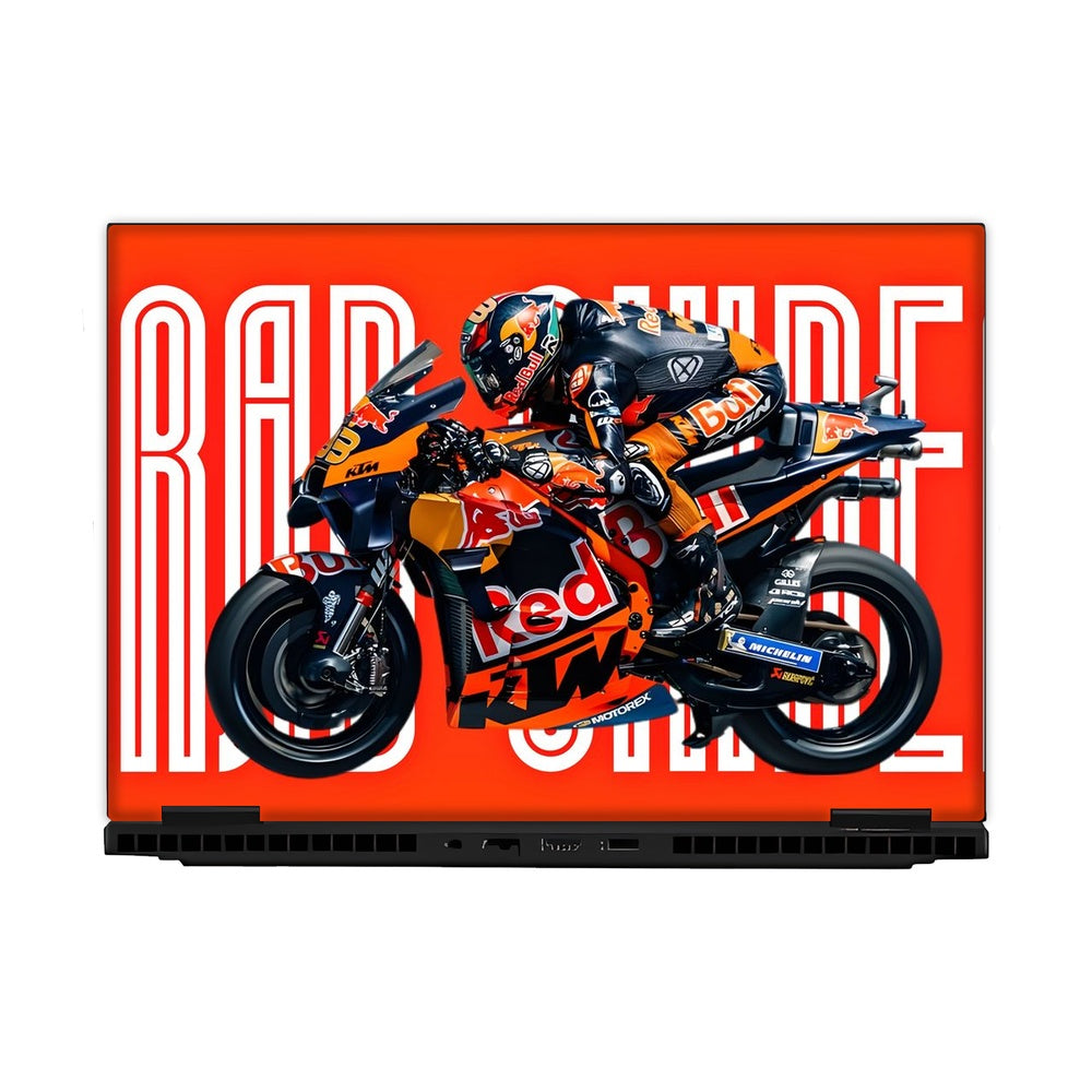 Binder RedBull KTM Action skin on Hp Omen Gaming 16-AM0241TX by Decalz