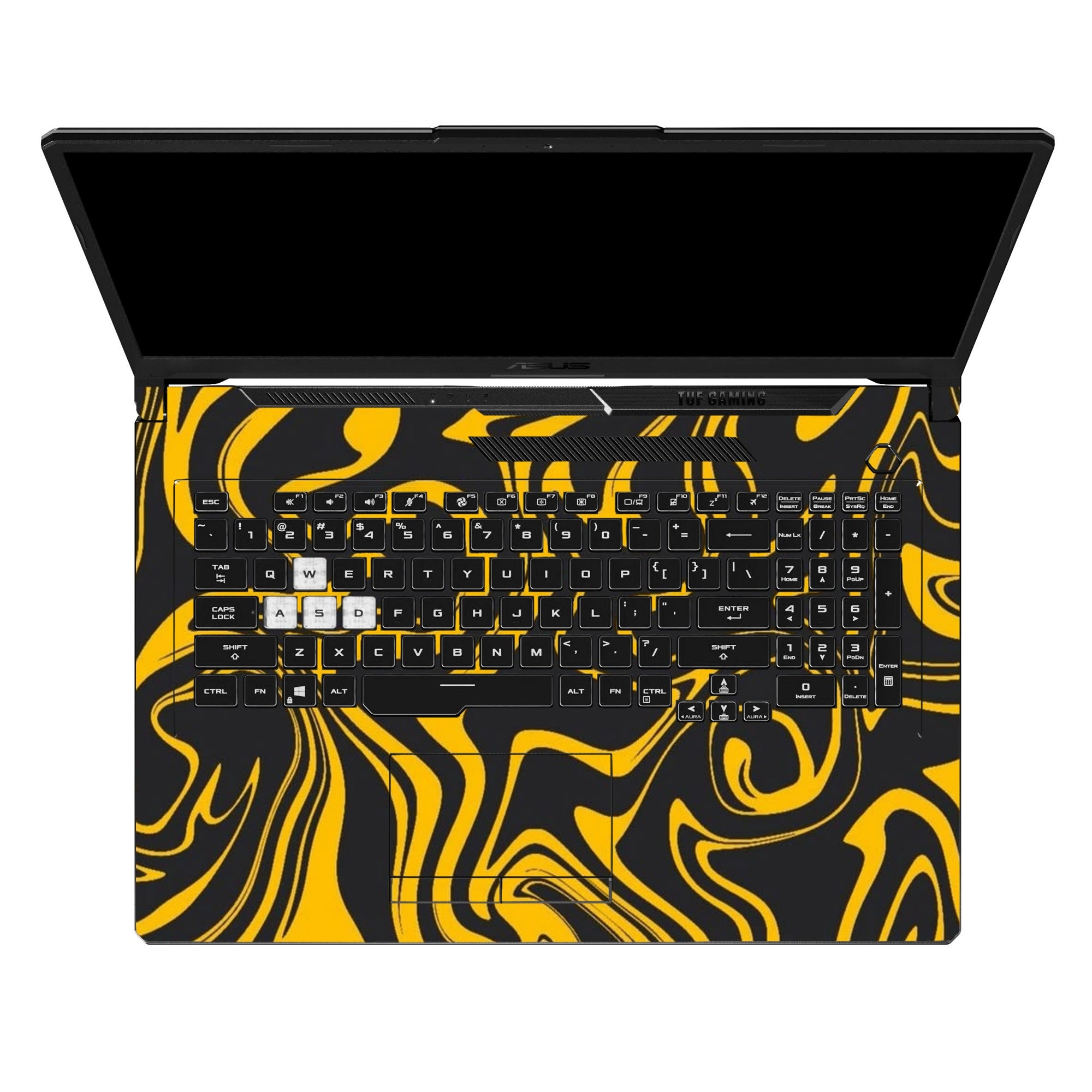 Black Gold Swirl Marble by Decalz
