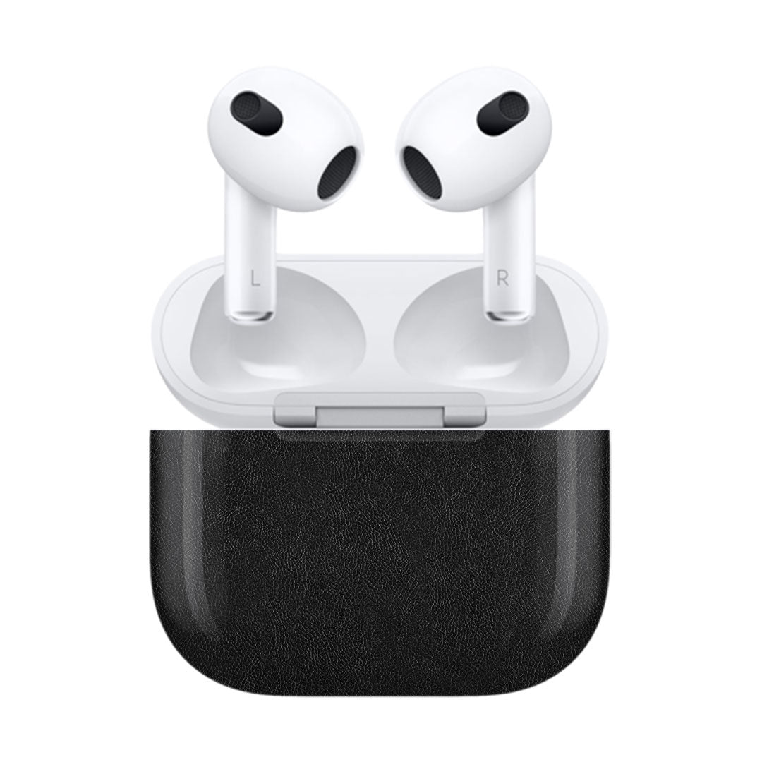 Airpods 3 Black Leather skins
