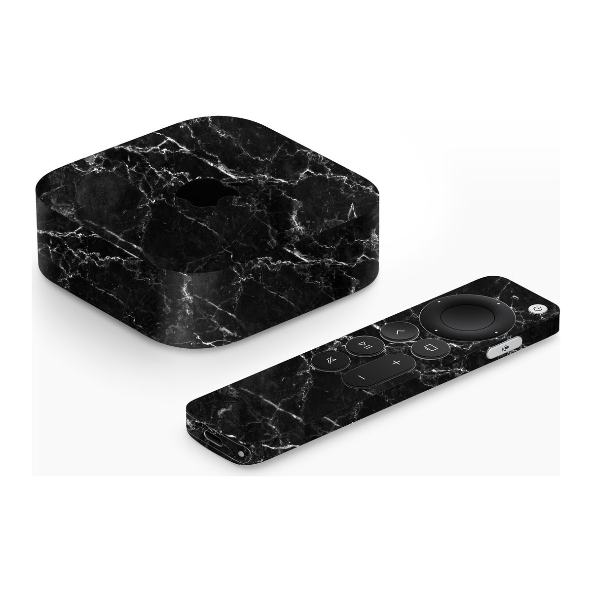 Black Marble Apple TV 4K (2022) skin by Decalz