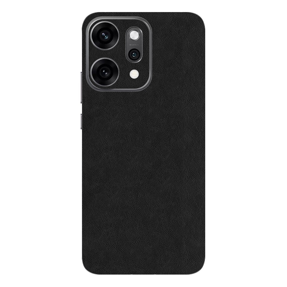 Black Leather skin on Oppo Reno 14 Pro (5G) by Decalz