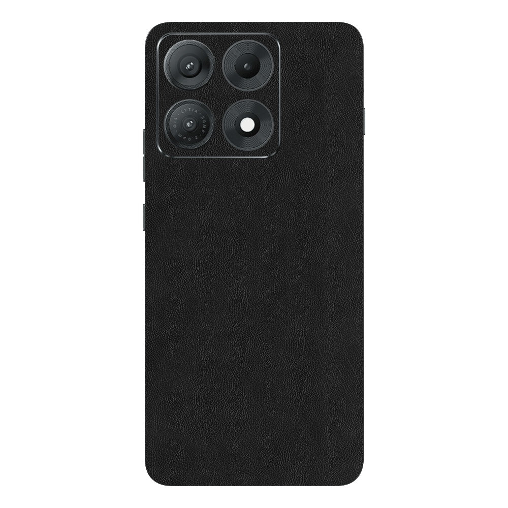Black Leather skin on Moto Edge 70 Max (5G) by Decalz