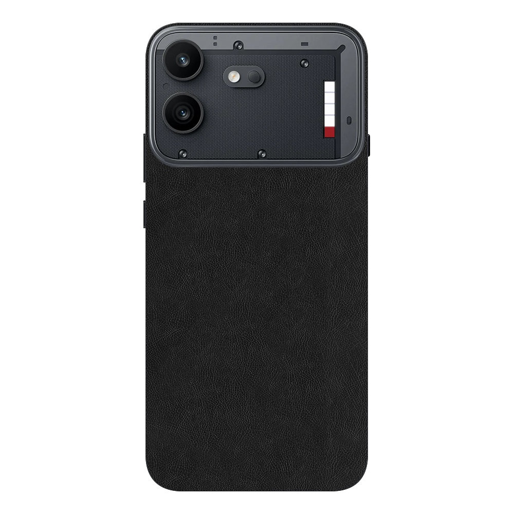 Black Leather skin on Nothing Phone 4B by Decalz