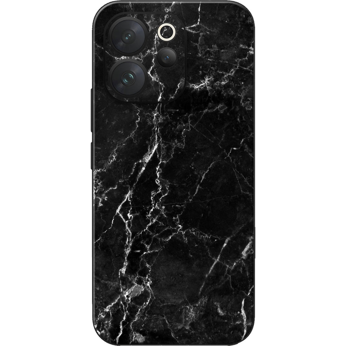 Black Marble skin on Vivo V70 (5G) by Decalz