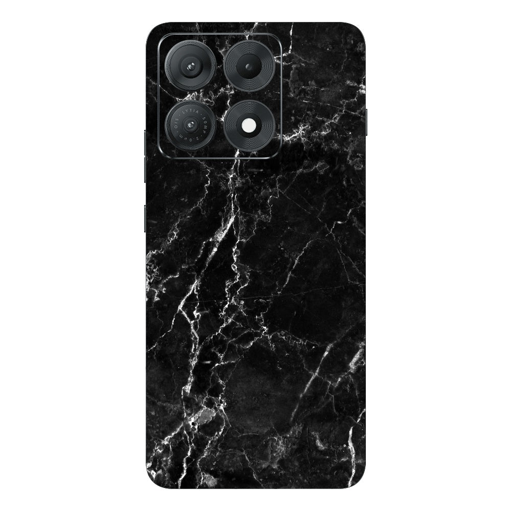 Black Marble skin on Moto Edge 70 Max (5G) by Decalz