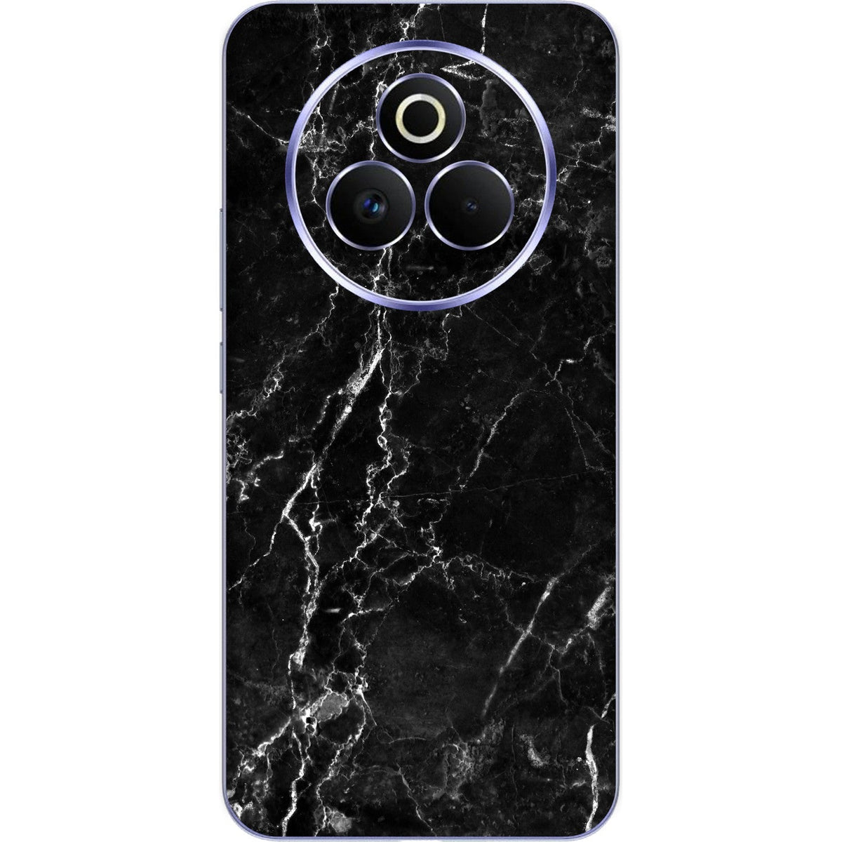 Black Marble skin on Realme P3 Pro (5G) by Decalz