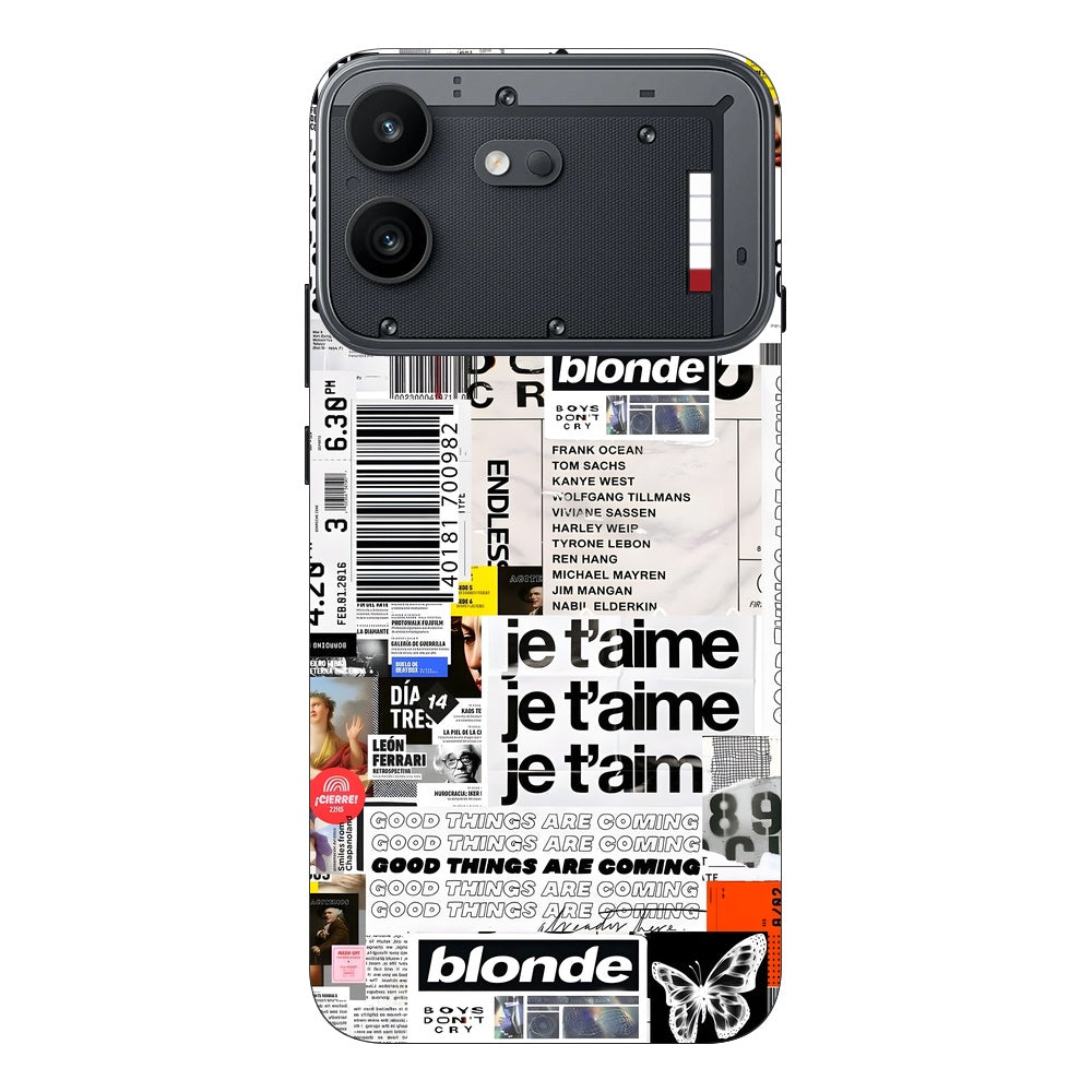 Blonde skin on Nothing Phone 4B by Decalz