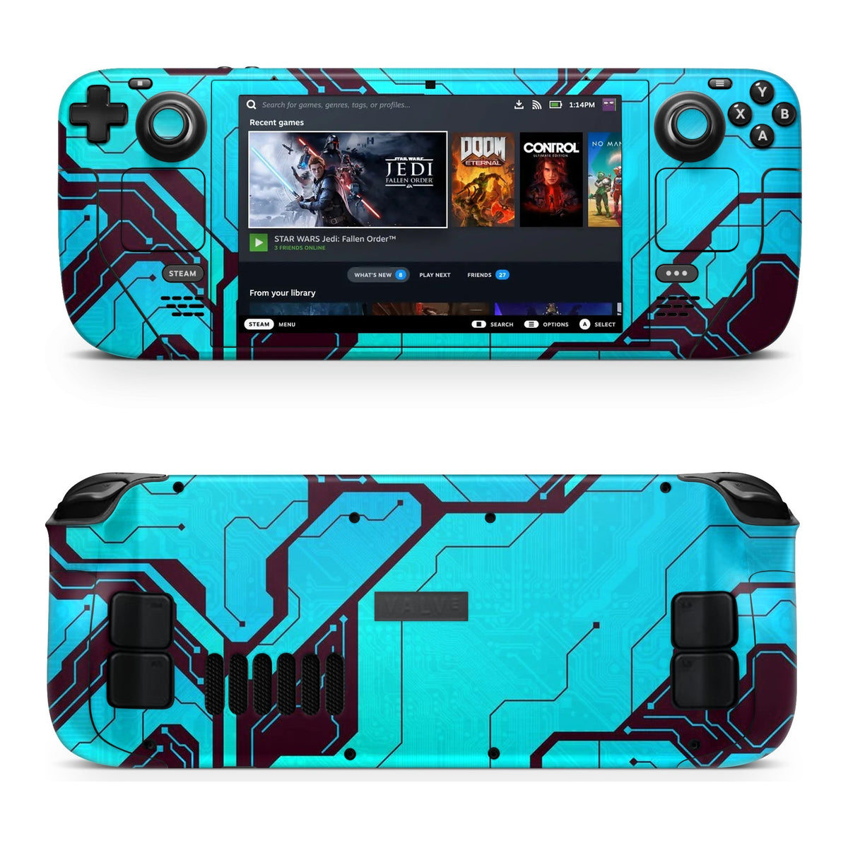 BlueBoard Steam Deck skin by Decalz