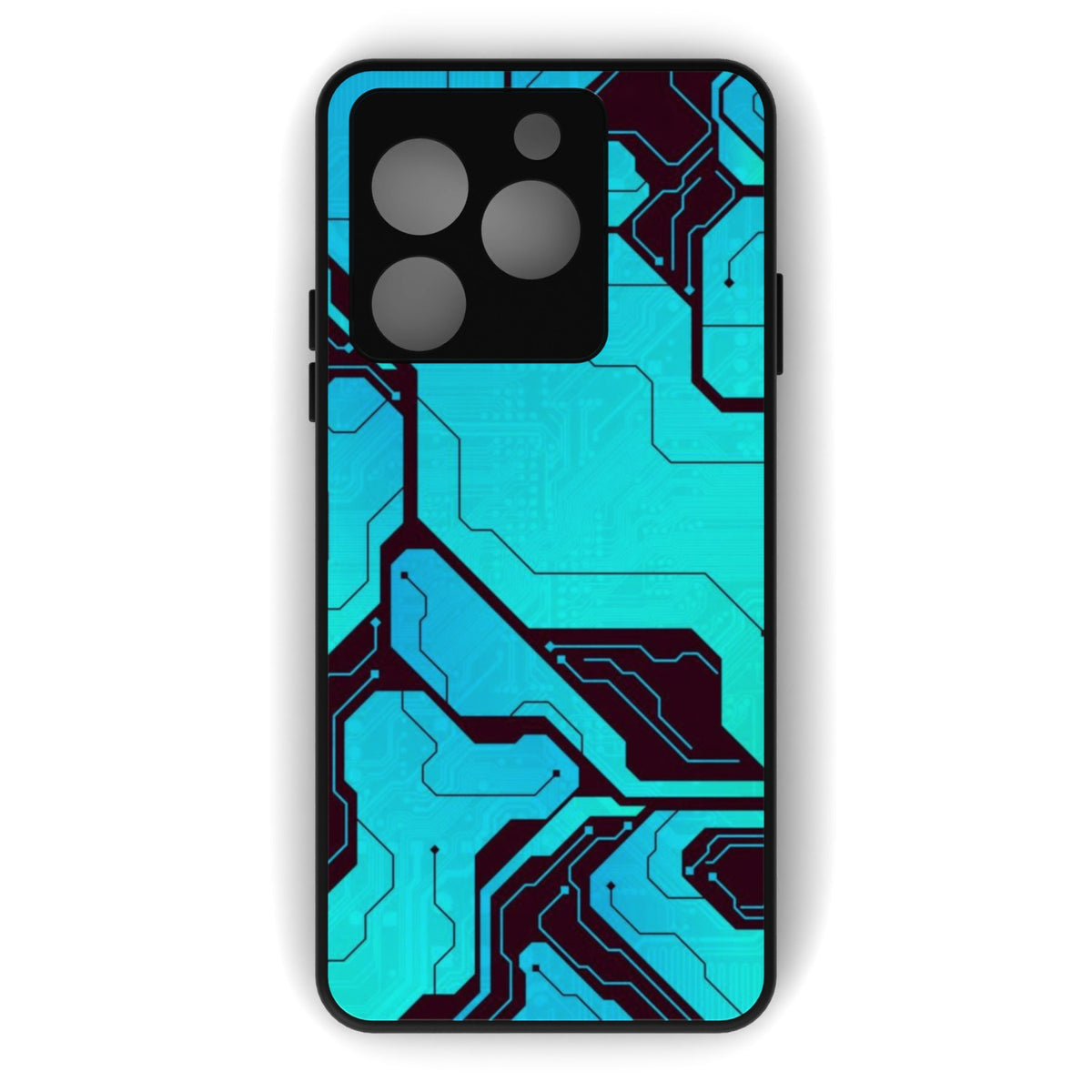 BlueBoard printed metal phone case - flat back view