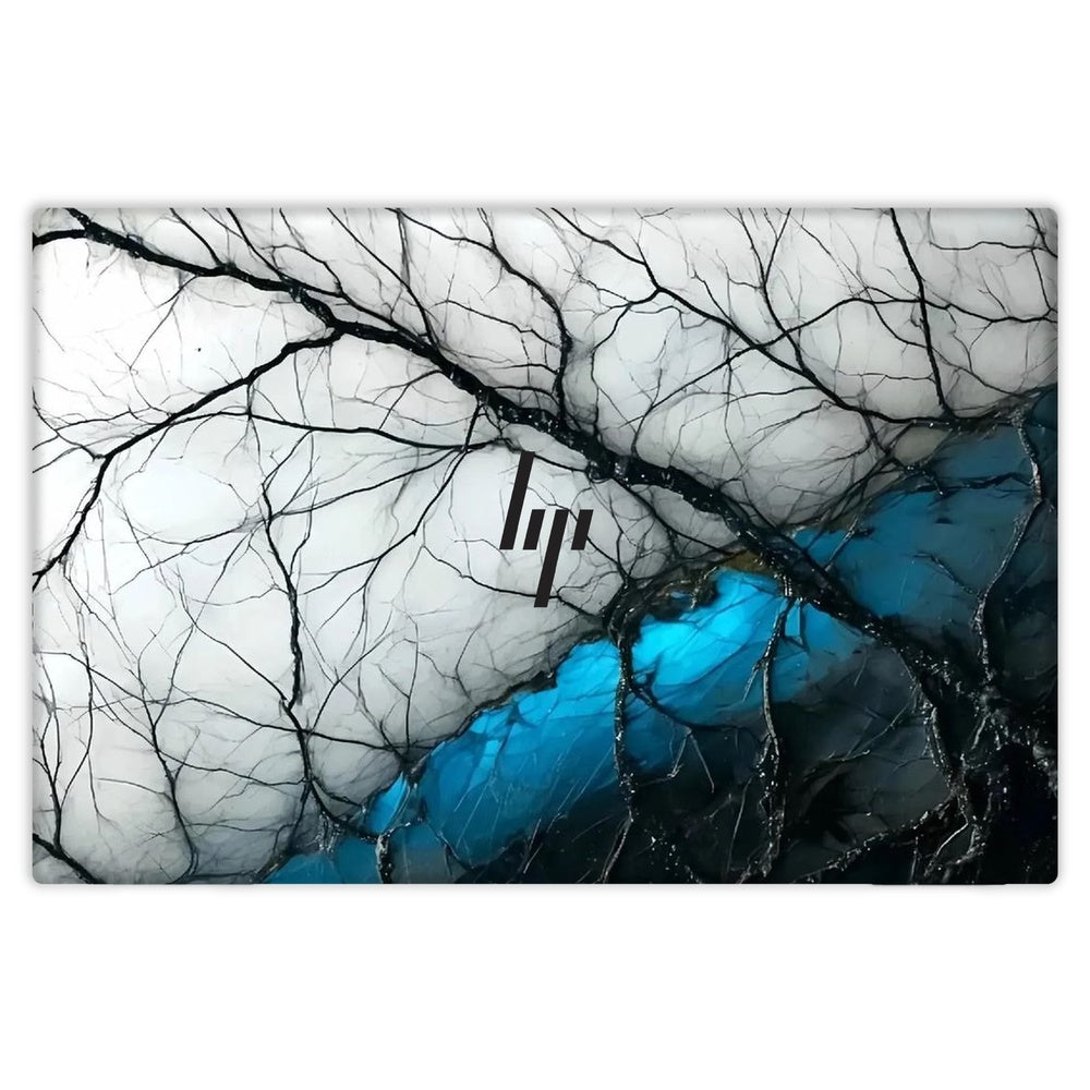 Blue Ice Fractal skin on Hp Elitebook 840 G7 by Decalz