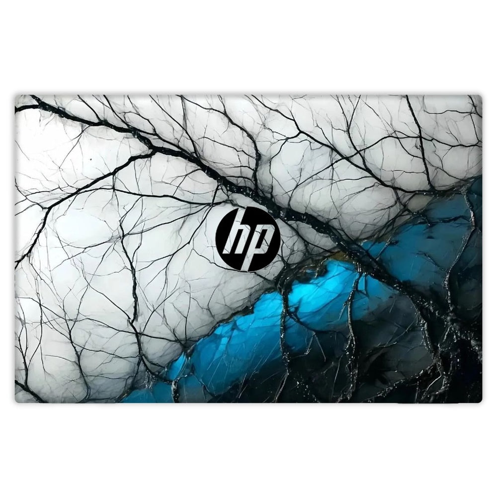 Blue Ice Fractal skin on Hp Pavilion 14 DV0042UR by Decalz