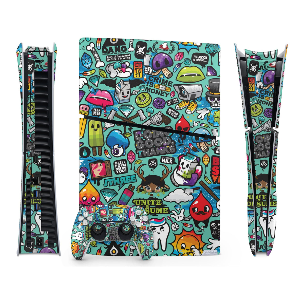 Bluesketch PlayStation 5 Slim Digital skin by Decalz