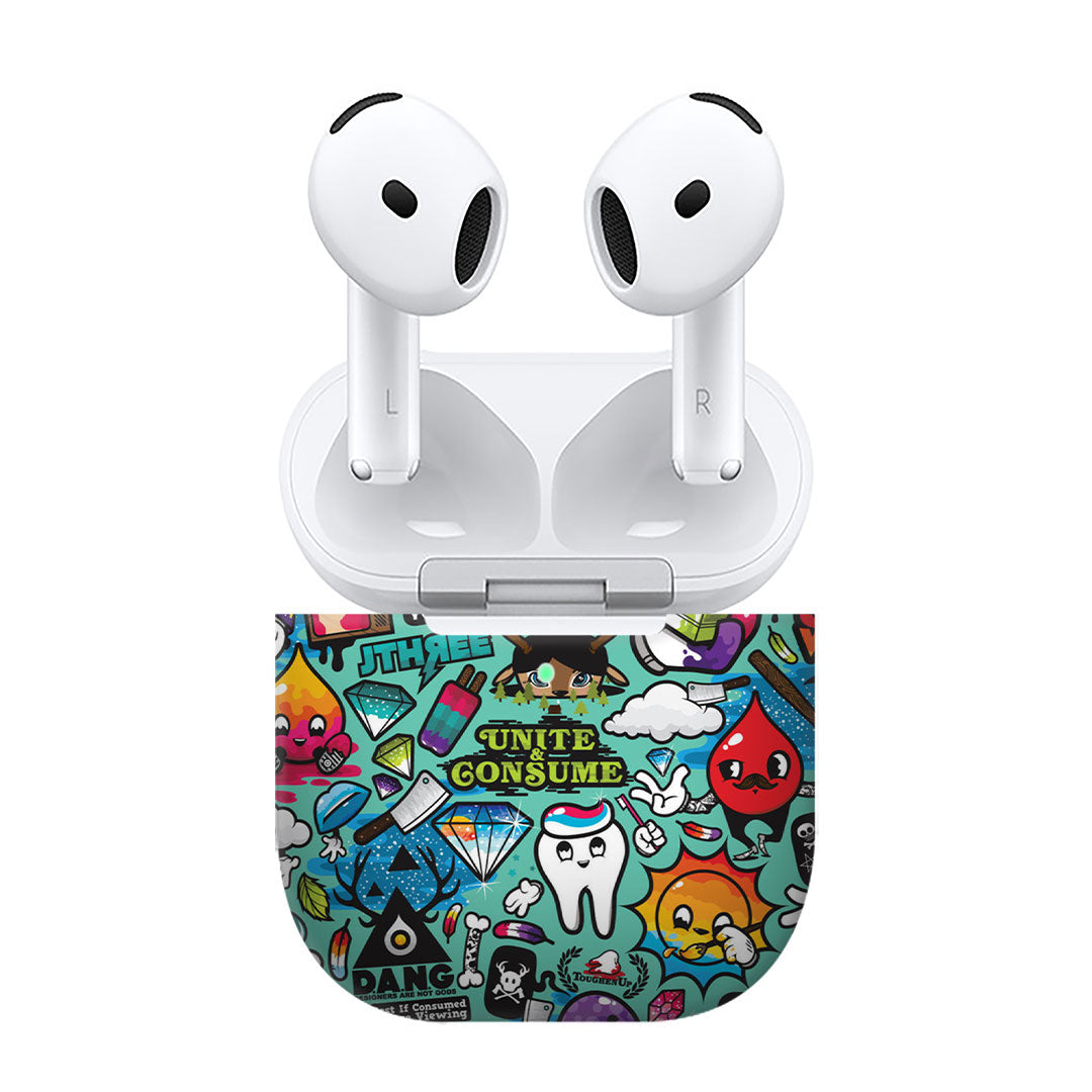 Airpods 4 Bluesketch Skins