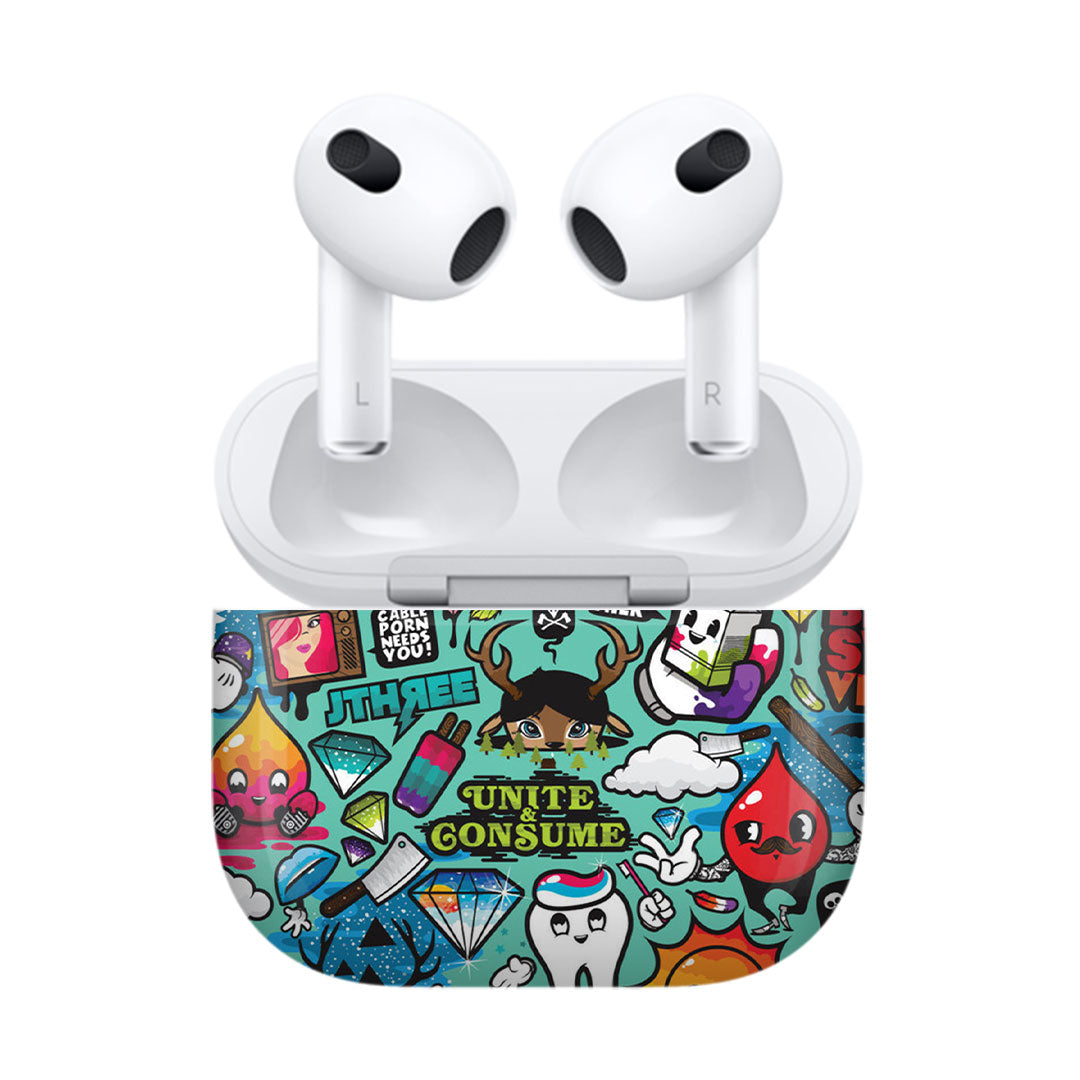 Airpods 3 Bluesketch skins