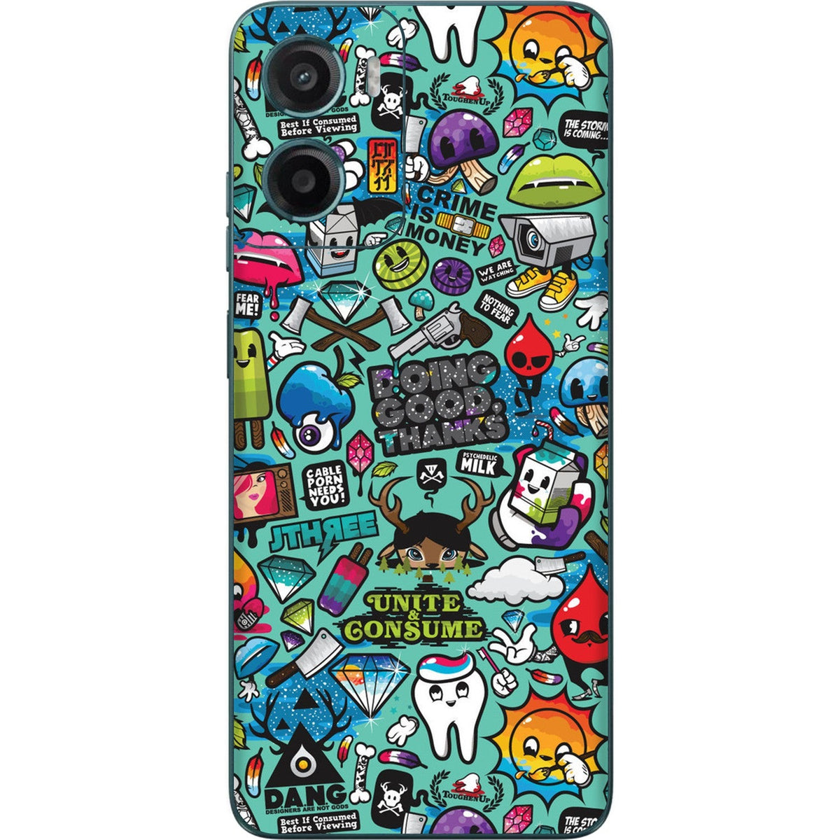 Bluesketch skin on Moto G05 by Decalz