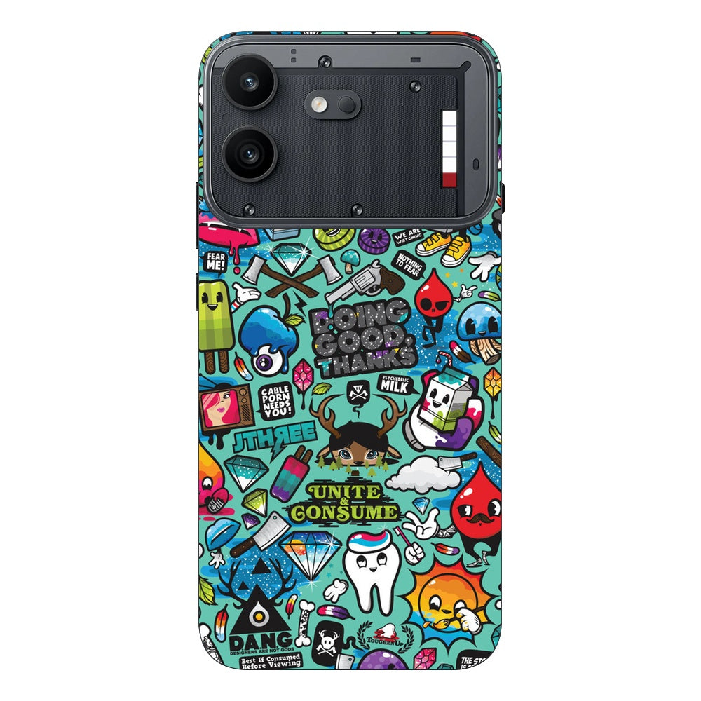 Bluesketch skin on Nothing Phone 4B by Decalz