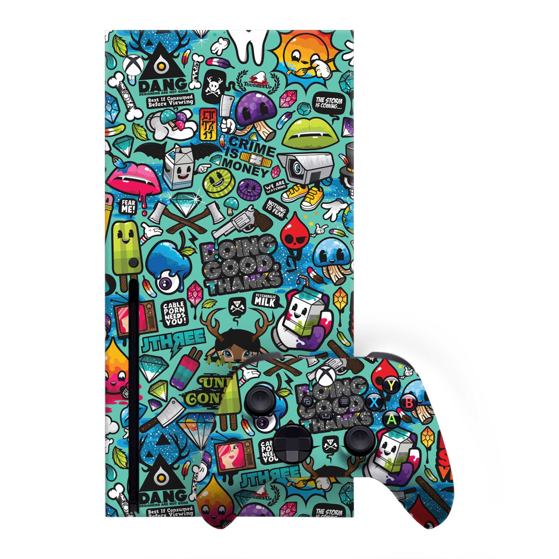 Bluesketch Xbox One X Skins & Wraps