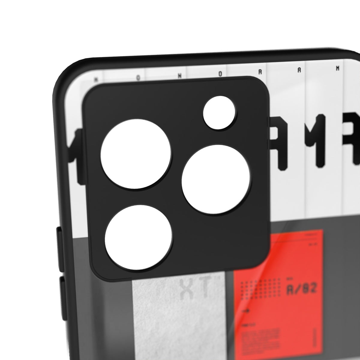 Boarding Passion printed metal phone case - camera close-up