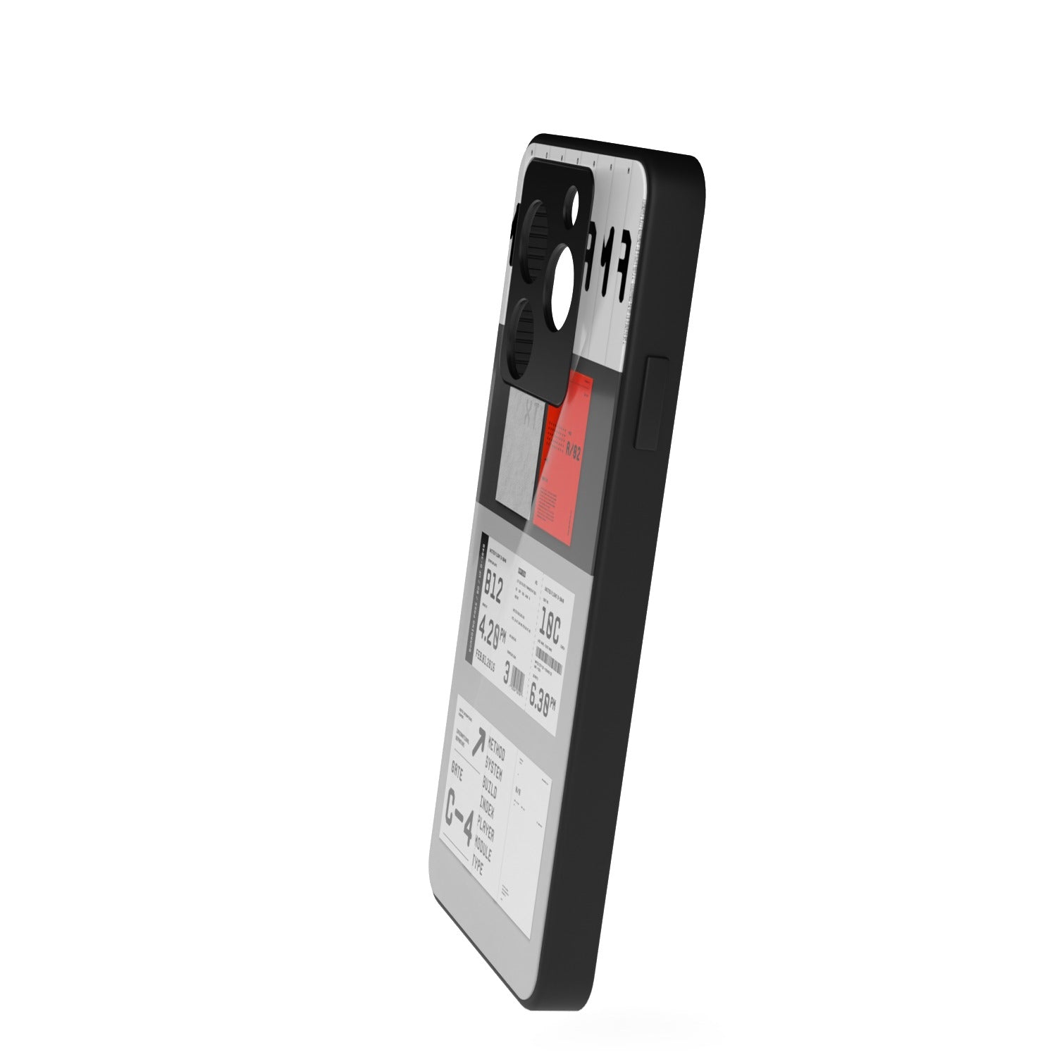 Boarding Passion printed metal phone case - side view