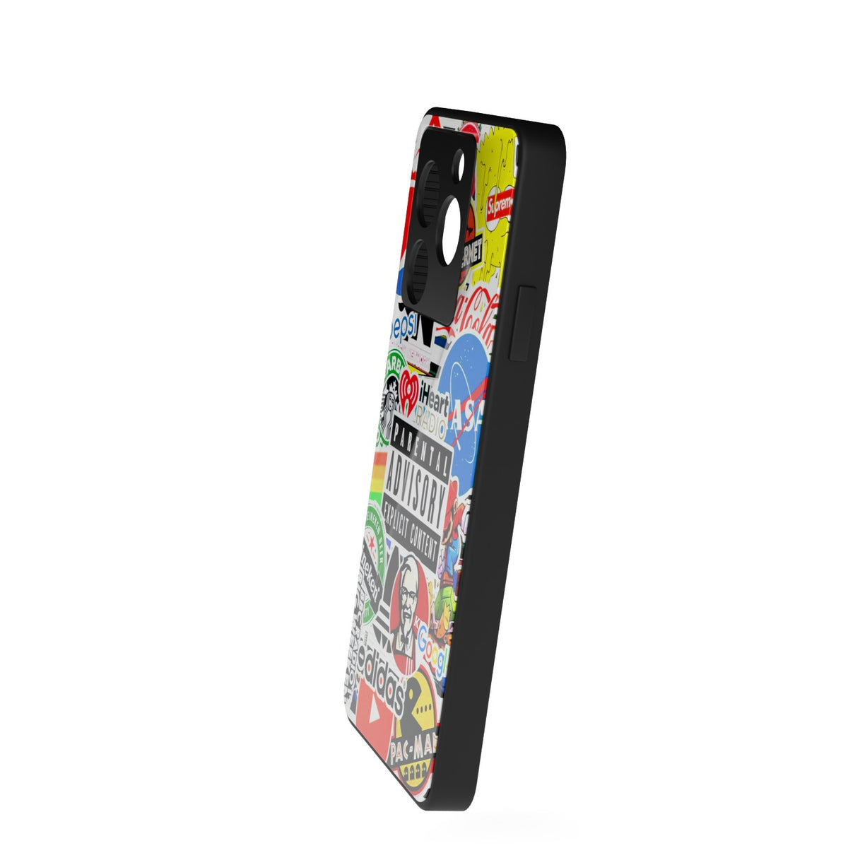 Boldbadge printed metal phone case - side view