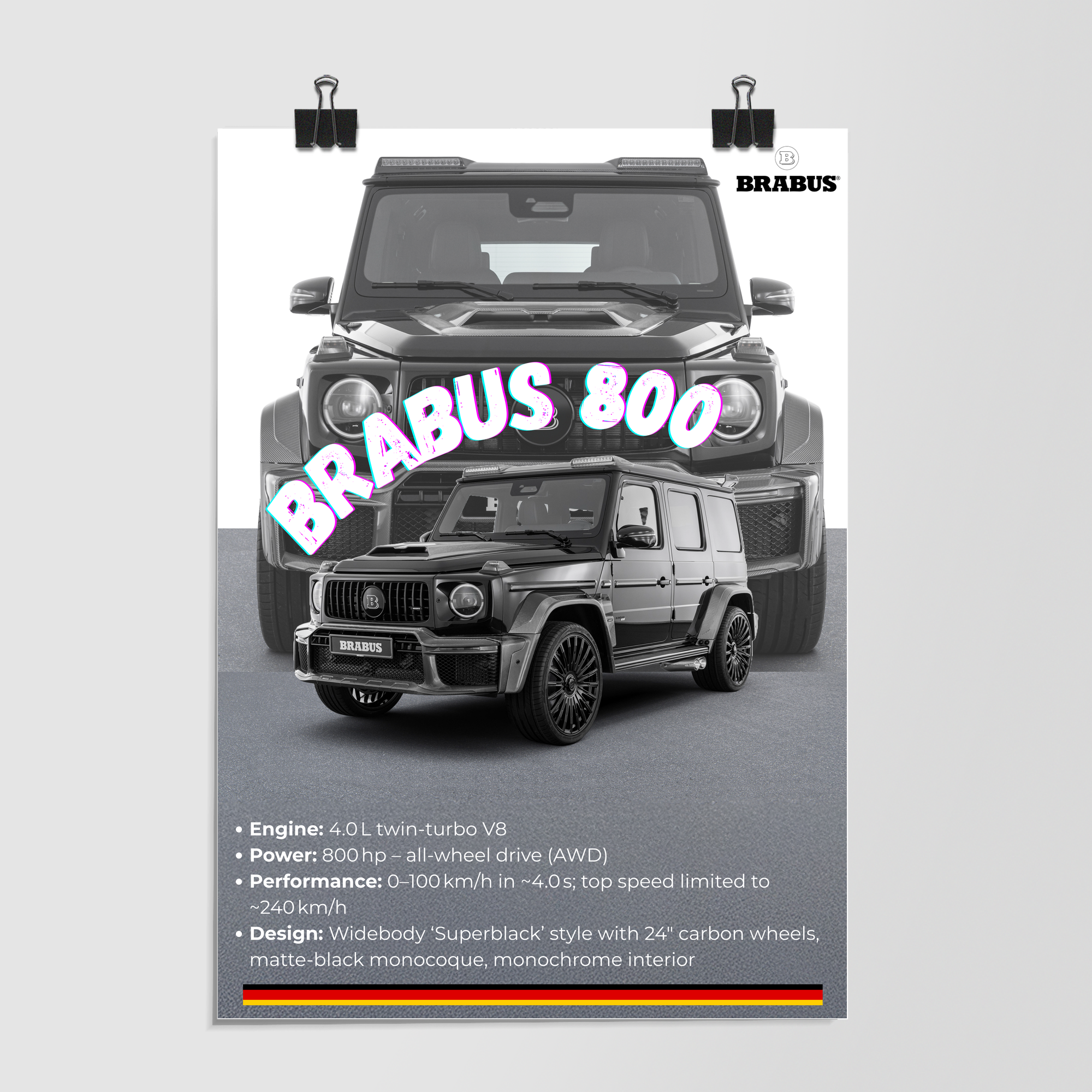 Brabus 800 Superblack Brown by Decalz