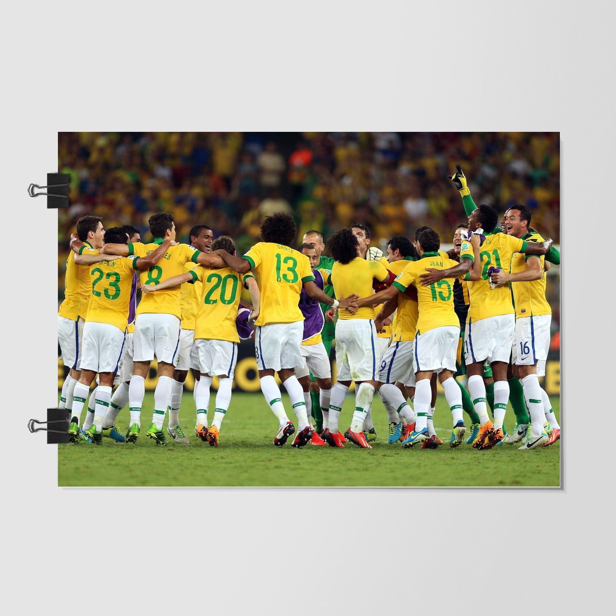 Brazil National Football Team Gray by Decalz