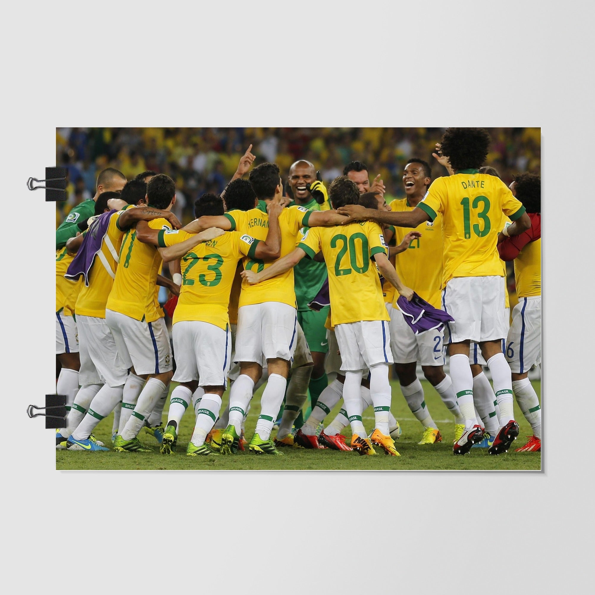 Brazil National Football Team Gray Dramatic Lighting by Decalz