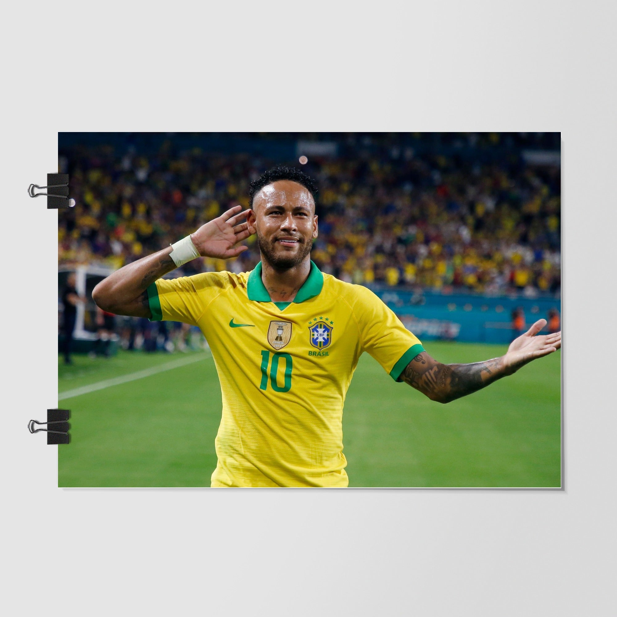 Brazil National Football Team Green Dramatic Lighting by Decalz