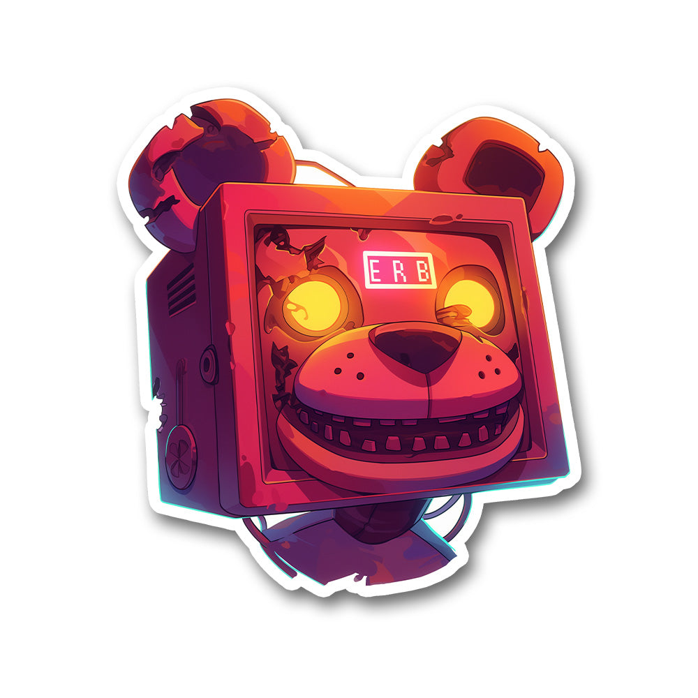 Broken Robotic Bear Fnaf Sticker