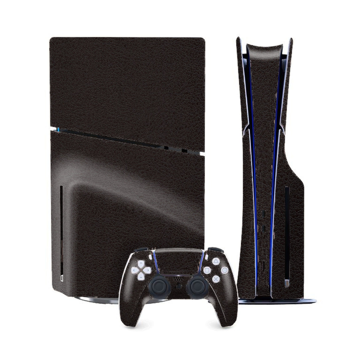 Brown Leather PlayStation 5 Slim skin by Decalz