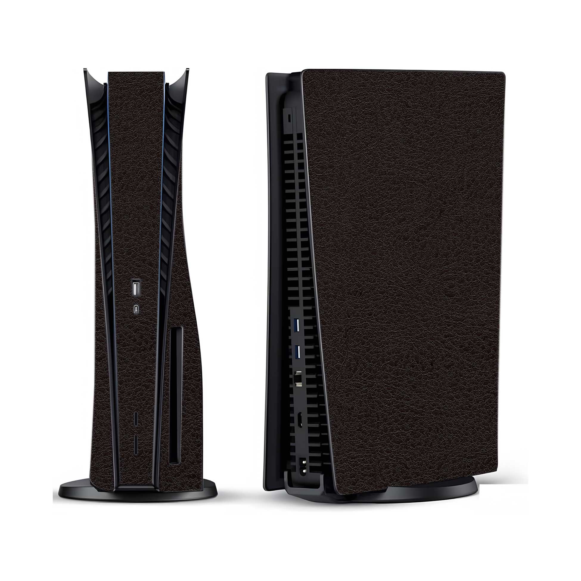 Brown Leather PlayStation 5 Fat Skins & Wraps