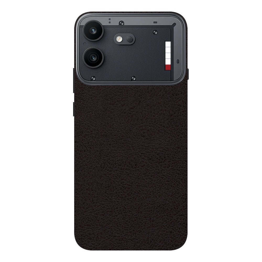 Brown Leather skin on Nothing Phone 4B by Decalz
