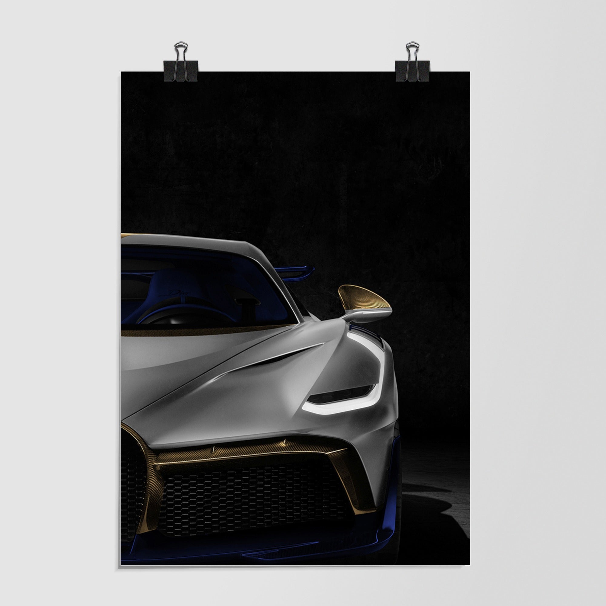 Bugatti Divo Black Studio Shot by Decalz