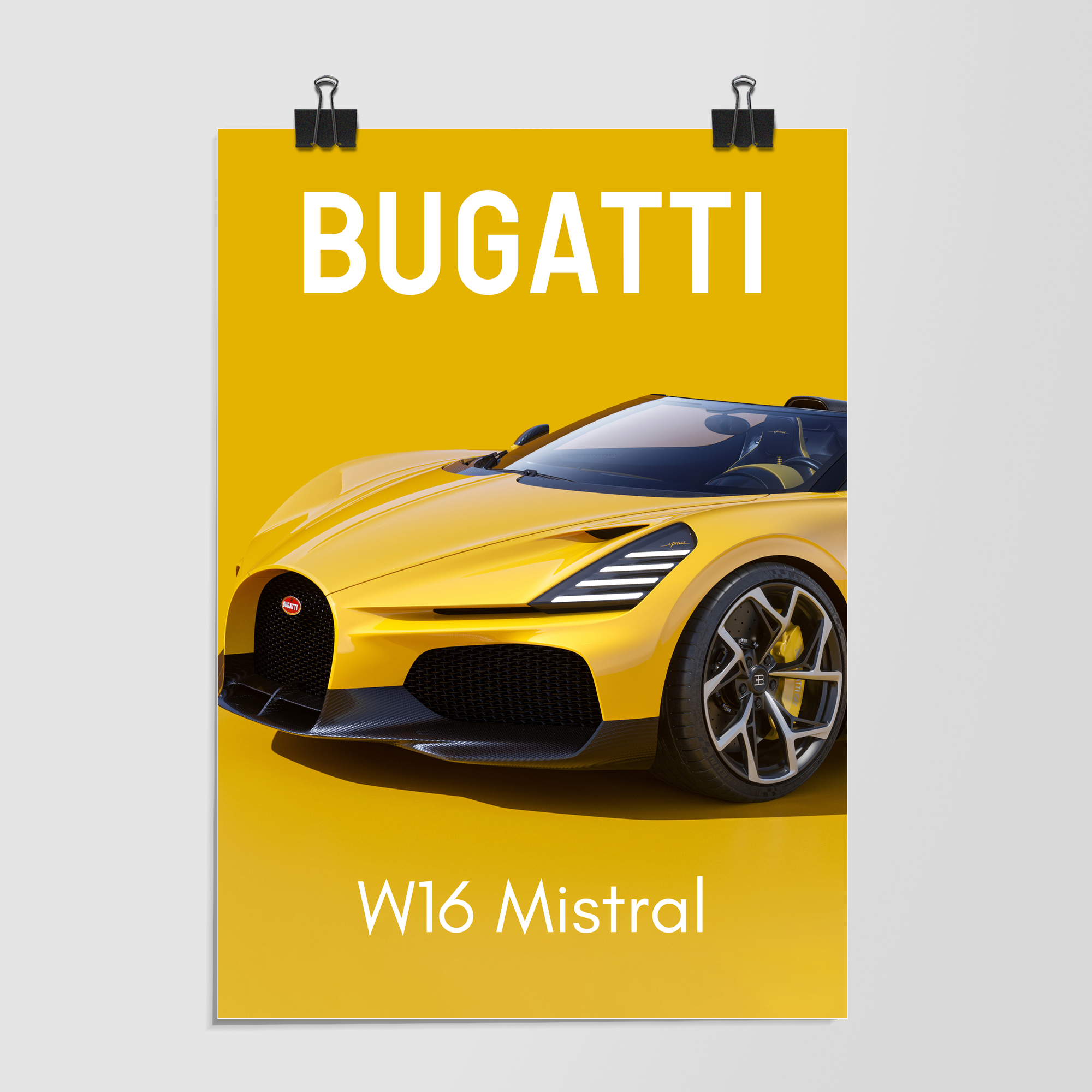 Bugatti W16 Mistral Yellow by Decalz