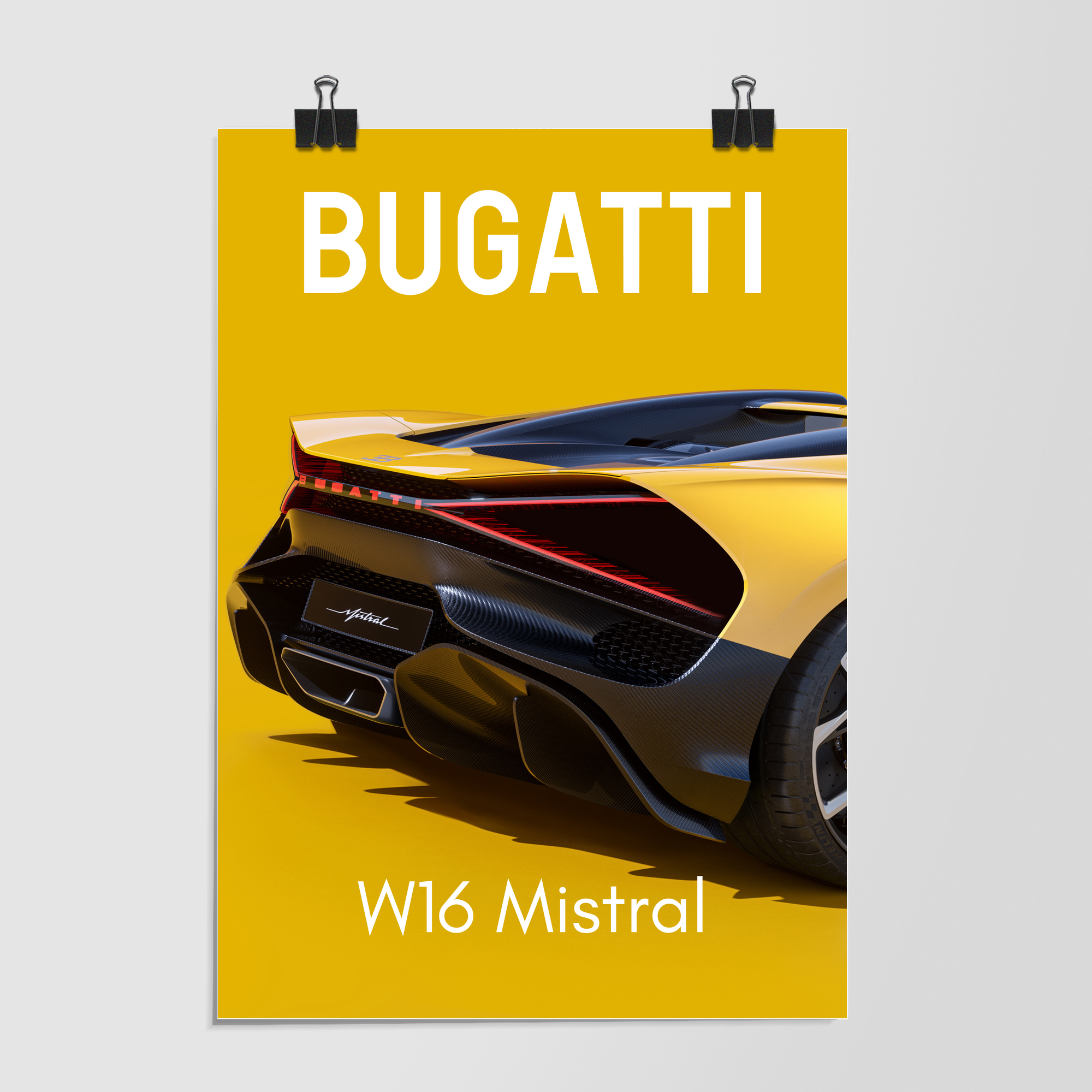 Bugatti W16 Mistral Yellow Alt by Decalz