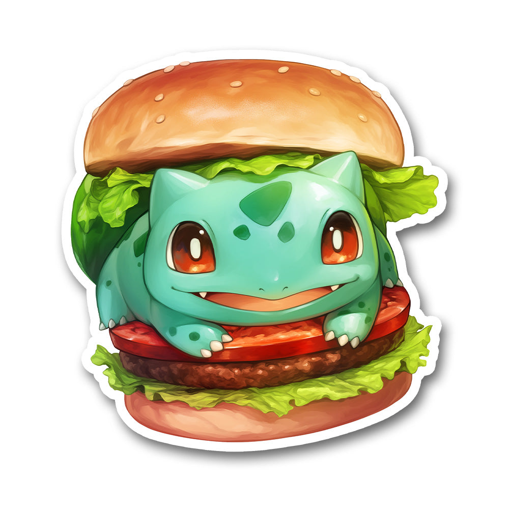 Bulbasaur Burger Cute Food Sticker