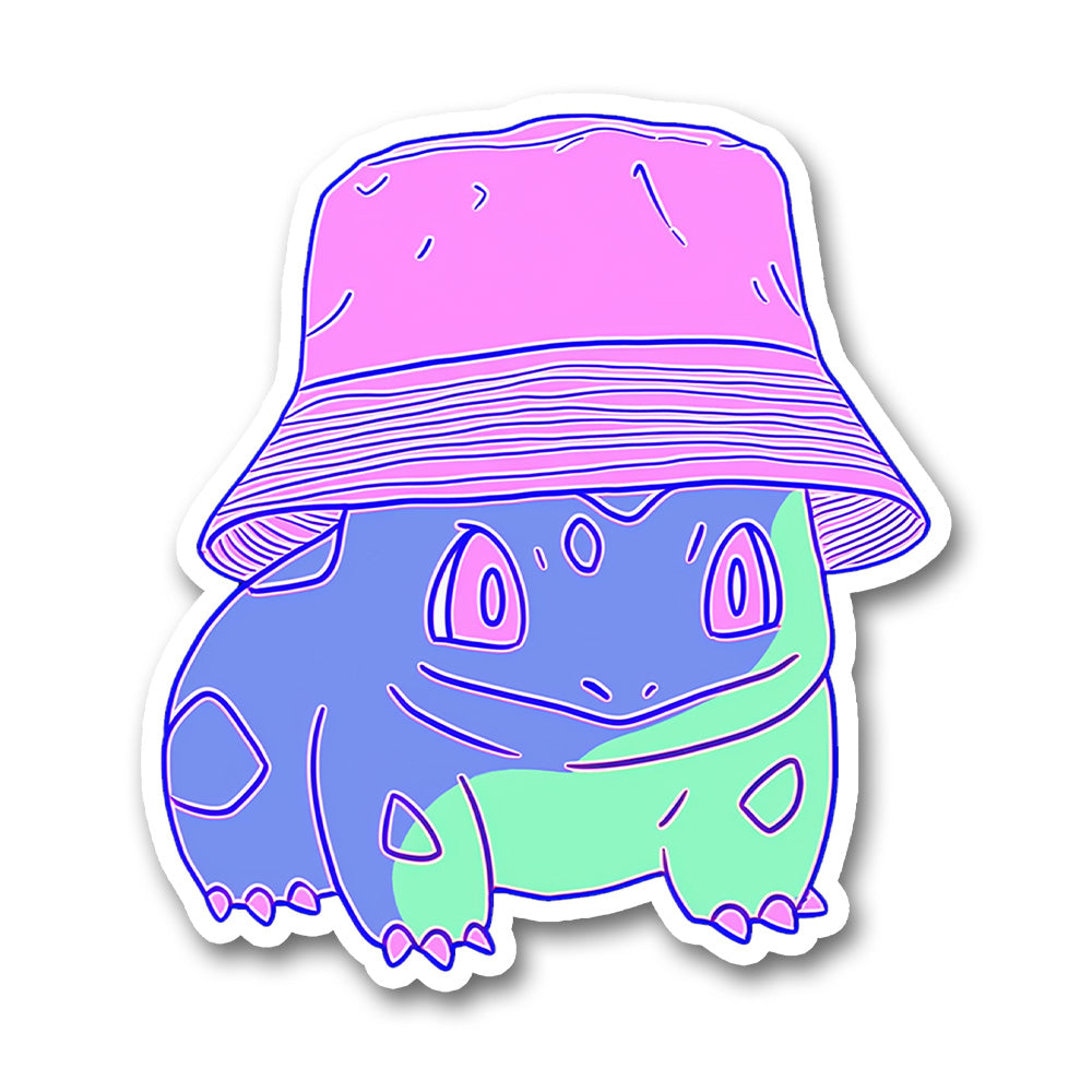 Bulbasaur Pastel Bucket Hat Kawaii Pokemon Sticker