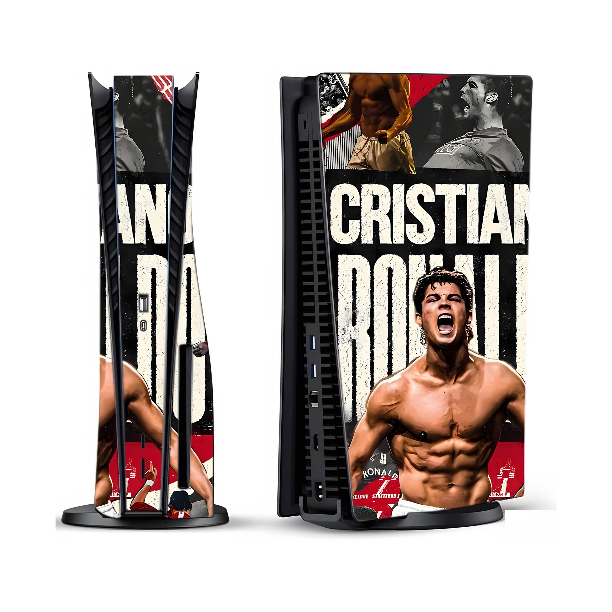 CR7 The Legend Collage PlayStation 5 Fat Skins & Wraps